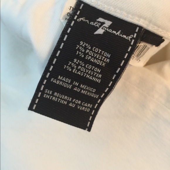 7 For All Mankind Men's Standard Jean 36 34 White - Picture 6 of 6